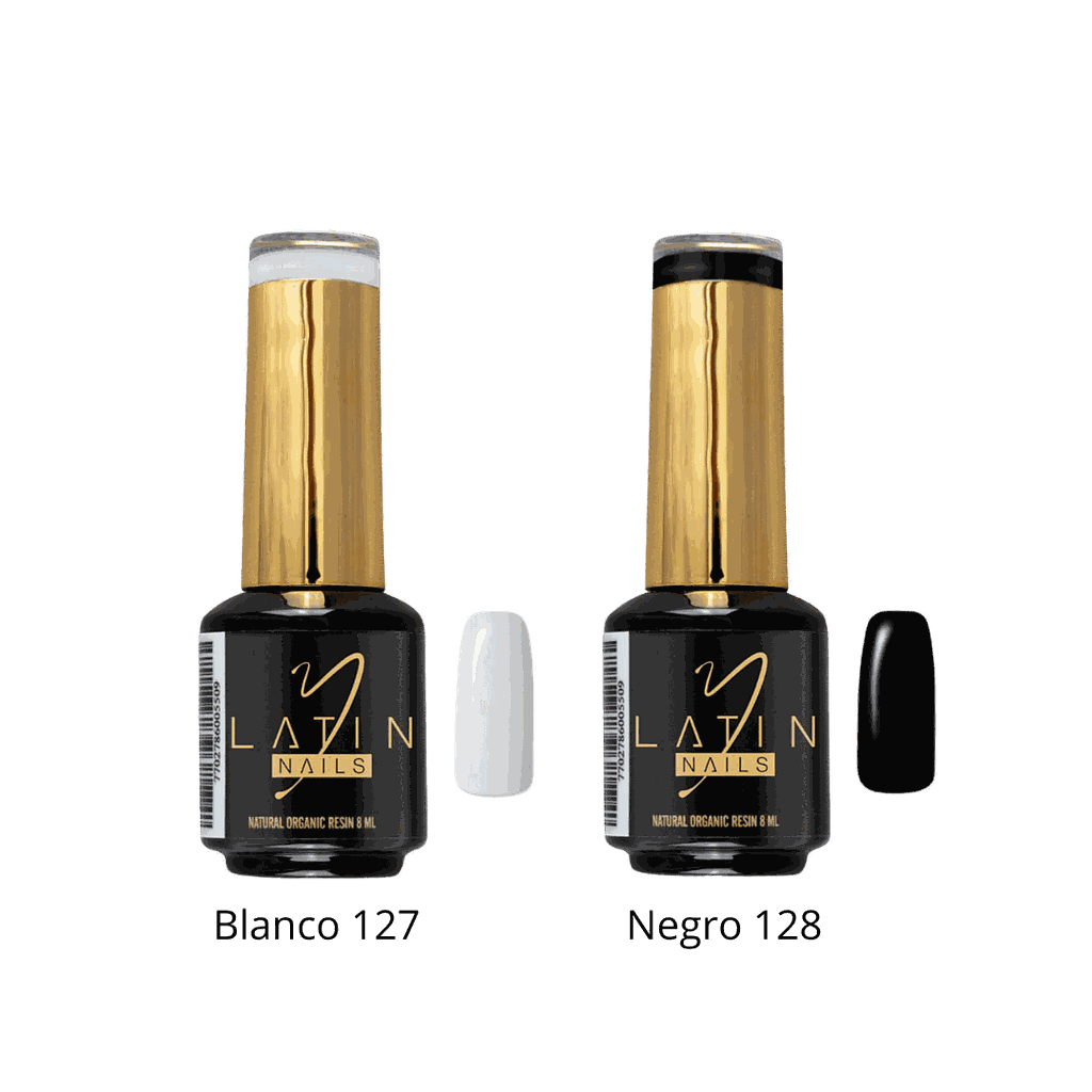 ESMALTE 15 ML BLANCO-NEGRO-127